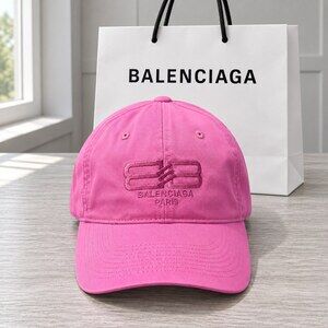 Balenciaga Pink BB Logo Cap